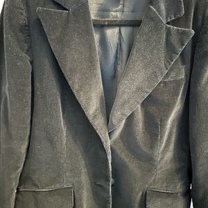 Rafaella black corduroy blazer size 12.